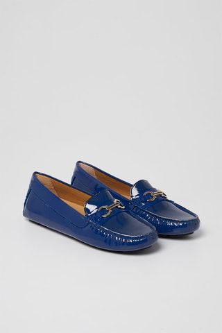 Mocassins en cuir verni - Bleu marine - Harmont & Blaine