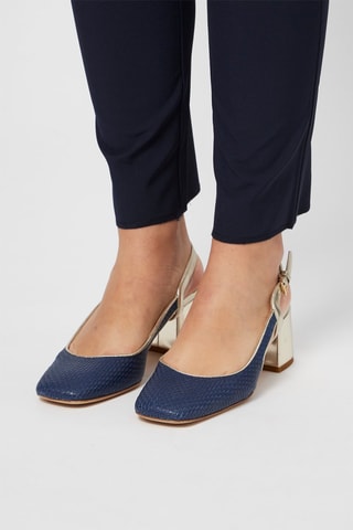 Leren Pumps Marineblauw - Harmont & Blaine