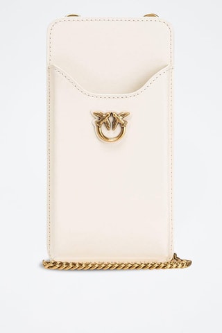 Etui pour téléphone en cuir - Beige