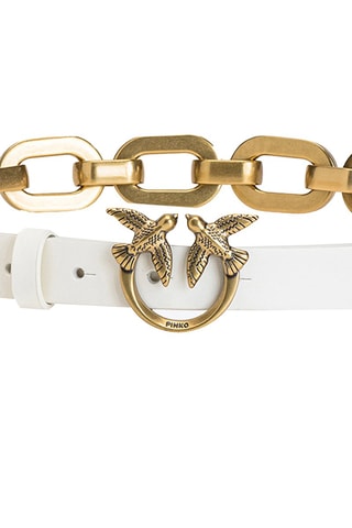 Leren Riem - Wit