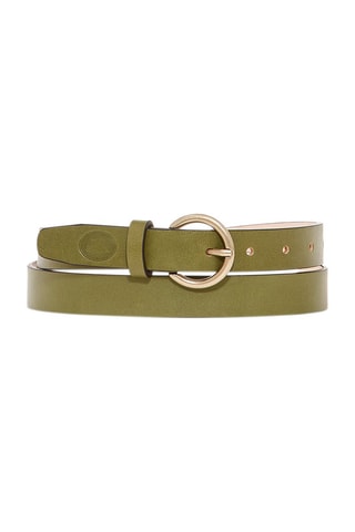 Leren Riem - Kaki