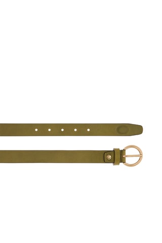 Leren Riem - Kaki