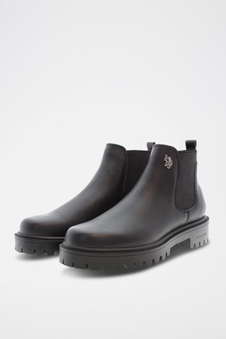 Leren Chelsea Boots Karma Zwart