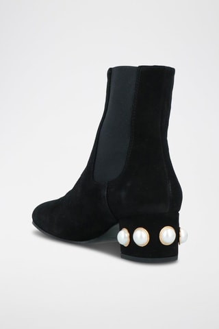 Nubuck Enkellaarzen - Zwart