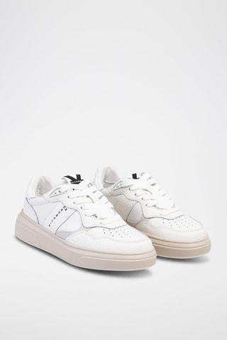 Leren Sneakers Jr One Woman Wit