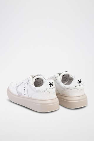 Leren Sneakers Jr One Woman Wit