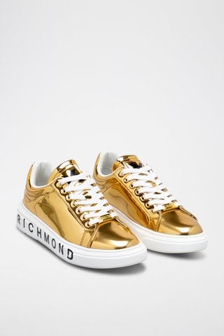 Sneakers - Goudkleurig en Wit