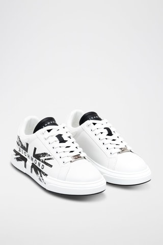 Leren Sneakers - Wit en Zwart