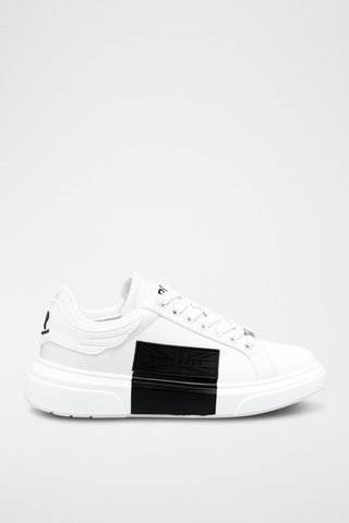 Leren Sneakers - Wit en Zwart
