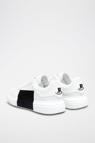Leren Sneakers - Wit en Zwart