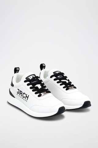 Leren Sneakers - Wit en Zwart