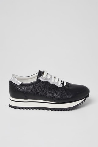 Sapatilhas em couro Preto - Harmont & Blaine