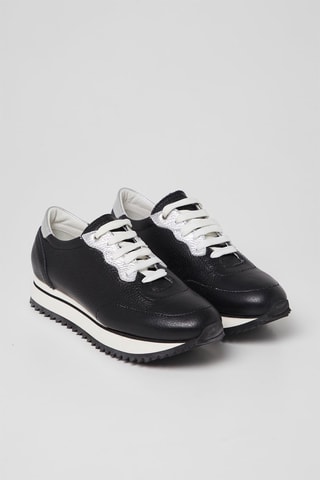 Sapatilhas em couro Preto - Harmont & Blaine