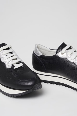 Sapatilhas em couro Preto - Harmont & Blaine