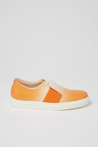 Lakleren Sneakers Oranje - Harmont & Blaine