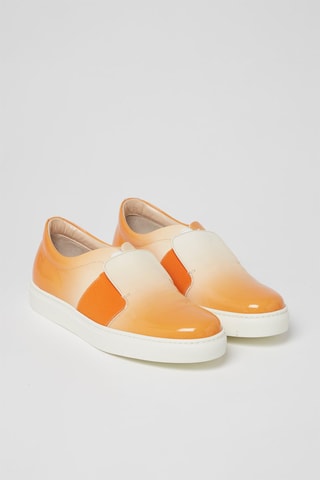 Lakleren Sneakers Oranje - Harmont & Blaine