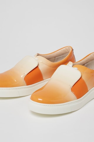 Lakleren Sneakers Oranje - Harmont & Blaine