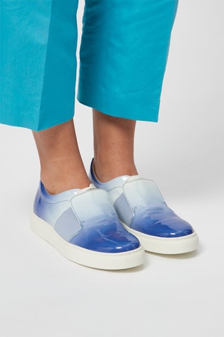 Lakleren Sneakers Koningsblauw - Harmont & Blaine