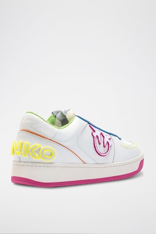 Baskets plateformes en cuir - Blanc