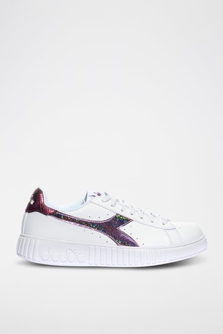 Baskets Step P Bright Reptile - Blanc et fuchsia