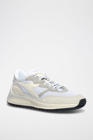 Leren Sneakers Jolly Pure WN - Wit en grijs