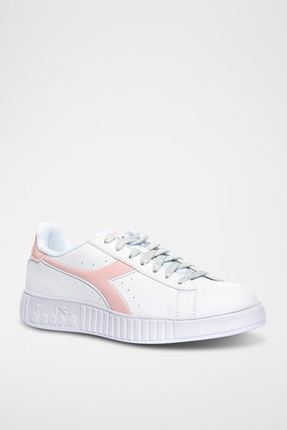 Baskets Step P - Blanc et rose