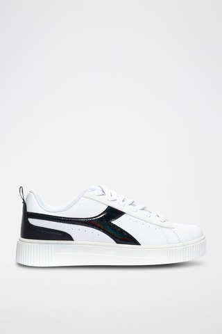 Sneakers Amber Hologram - Wit en Zwart
