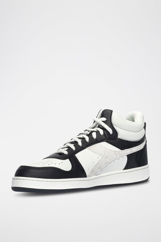 Hoge Sneakers Magic Basket Demi Reptile WN - Zwart en Wit
