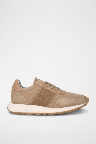 Sapatilhas em couro - Camel