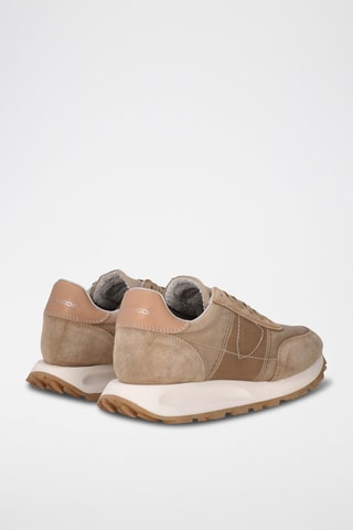 Sapatilhas em couro - Camel