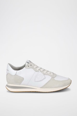 Leren Sneakers - Wit en Grijs