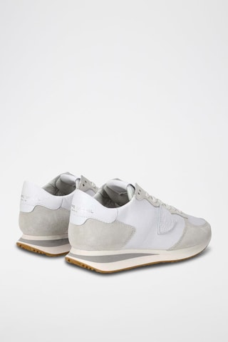 Leren Sneakers - Wit en Grijs