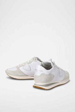 Leren Sneakers - Wit en Grijs