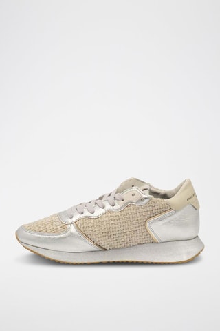 Sneakers - Beige en Zilverkleurig