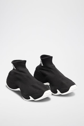 Sapatilhas-meias - Preto e branco - Emporio Armani