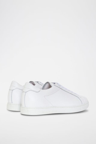 Kalfsleren Sneakers - Wit - Emporio Armani