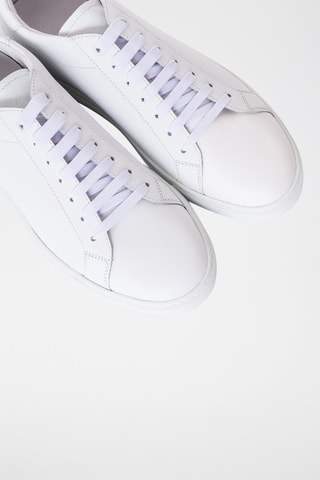 Kalfsleren Sneakers - Wit - Emporio Armani