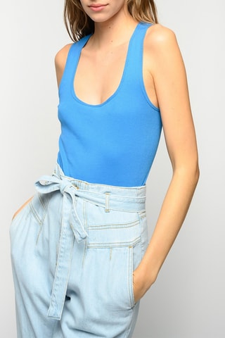Camisola de alças - Azul