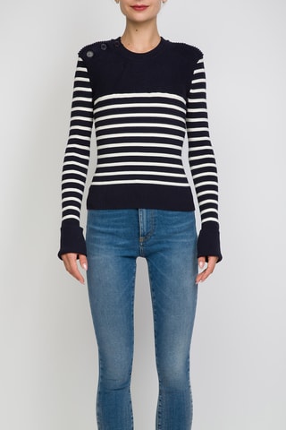 Trui - Marineblauw en Wit