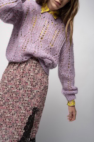Mohair Trui - Paars