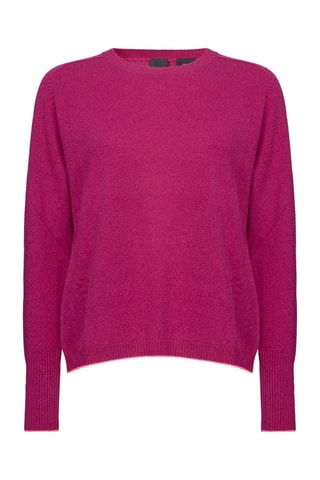 Wollen en Kasjmier Trui - Fuchsia