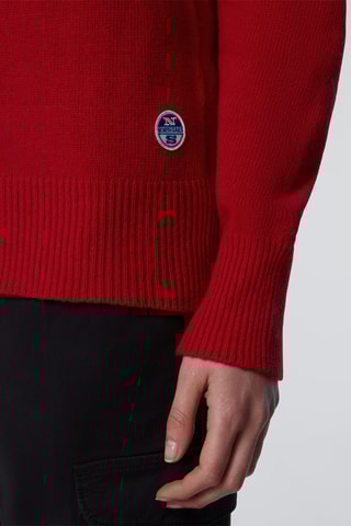 Wollen en Kasjmier Trui - Rood