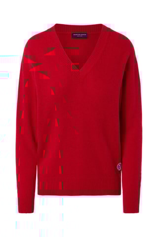 Wollen en Kasjmier Trui - Rood