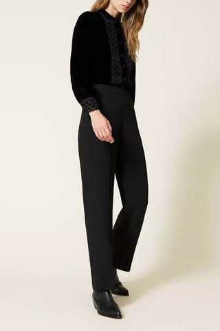 Pantalon taille haute - Noir