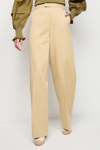 Pantalon wide legs Beige