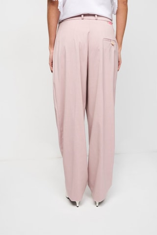 Pantalon droit Rose