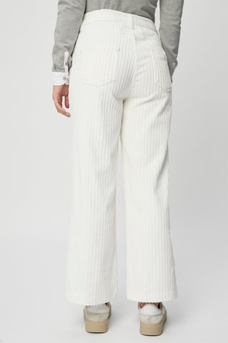 Pantalon wide legs en velours côtelé - Blanc  - Harmont & Blaine
