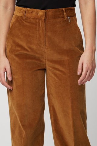 Pantalon droit en velours côtelé - Camel  - Harmont & Blaine