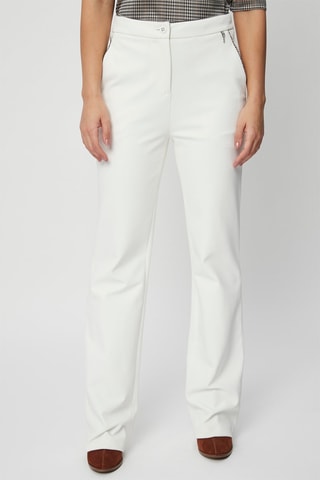Pantalon droit taille haute - Blanc  - Harmont & Blaine