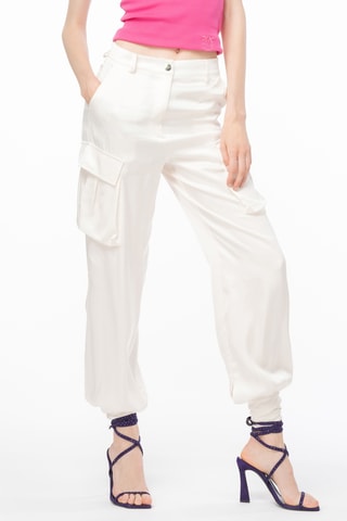 Pantalon cargo - Blanc